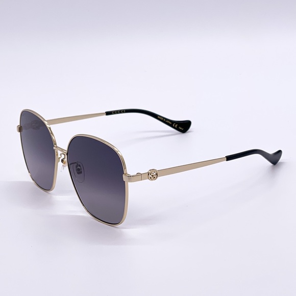 NEW GUCCI GG1089SA 001 + GOLD CHAIN NEW COLLECTION SUNGLASSES GUCCI - Picture 2 of 16